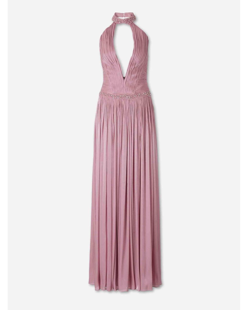 Costarellos Pink Juliette Pleated Dress