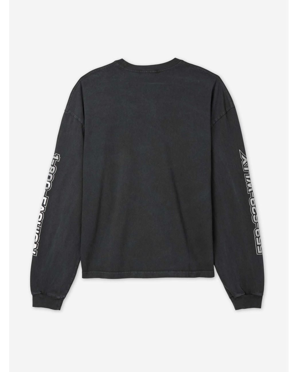 Willy Chavarria Black Long Sleeve T-Shirt for men