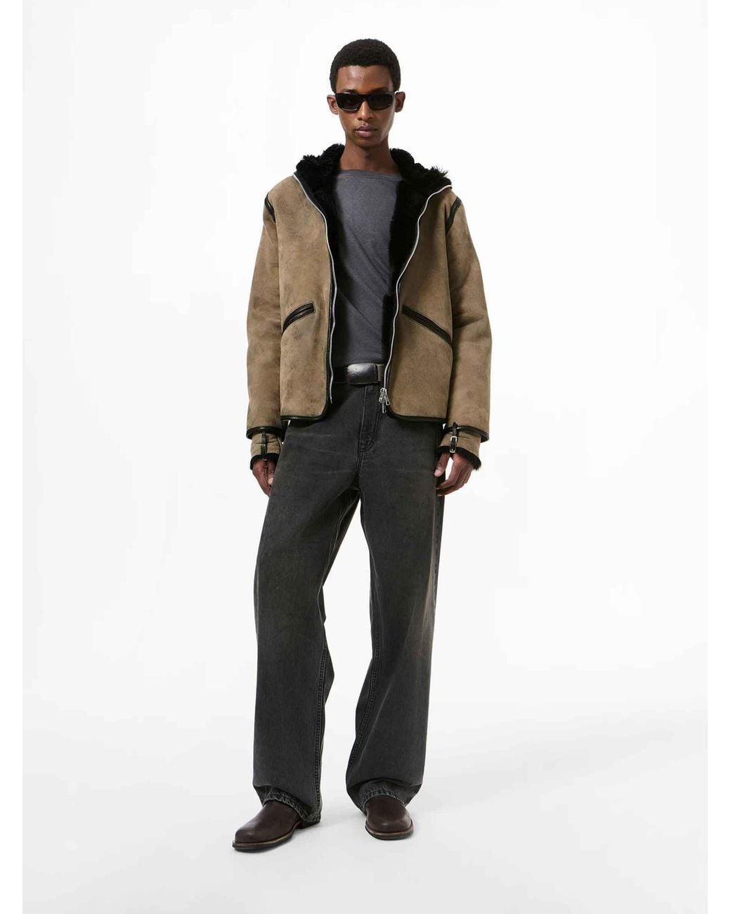 Our Legacy Brown Casual Zip-Up Jacket for men