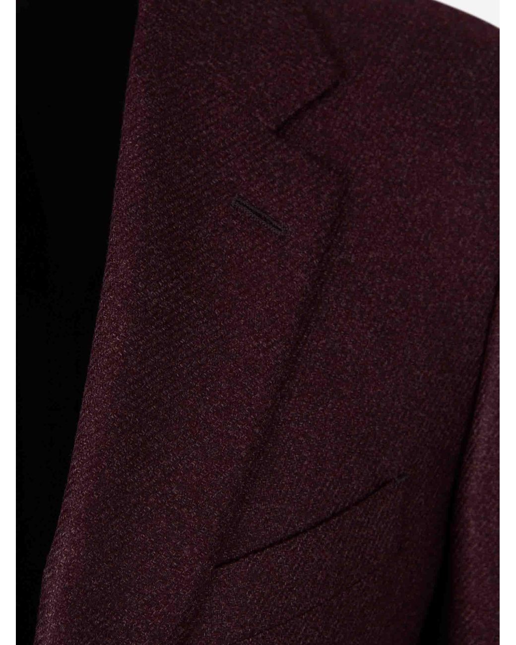 Canali Purple Blazer Straight for men