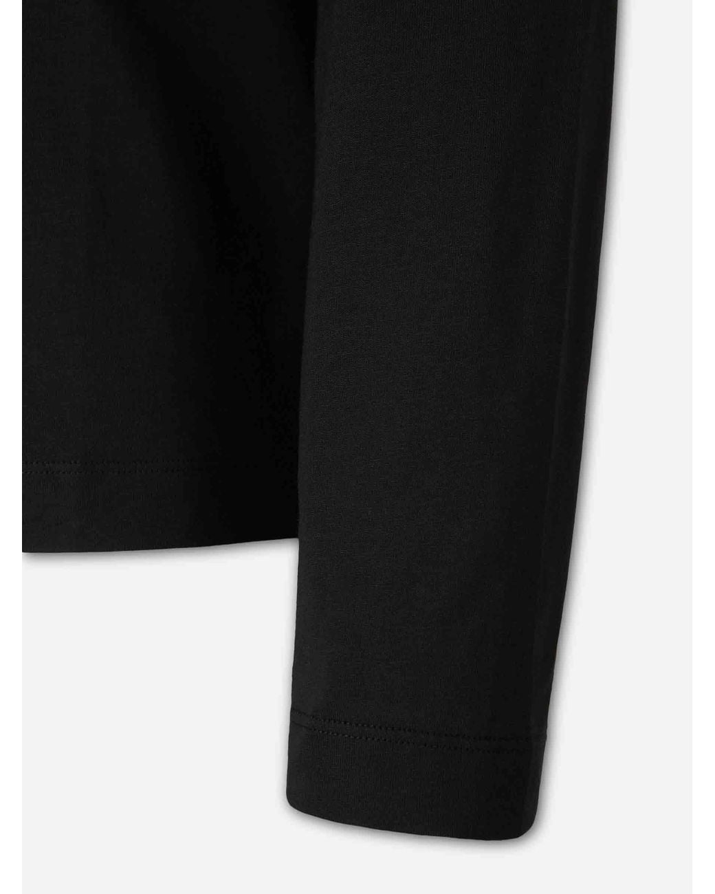 AMI Black Long Sleeve T-Shirt for men