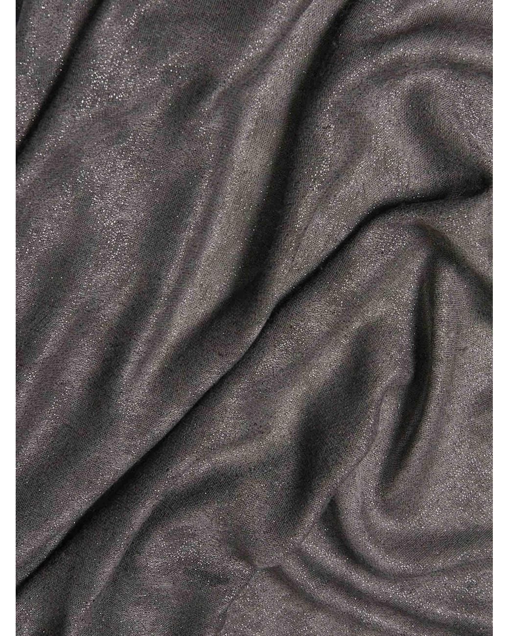 Peserico Gray Lurex Scarf
