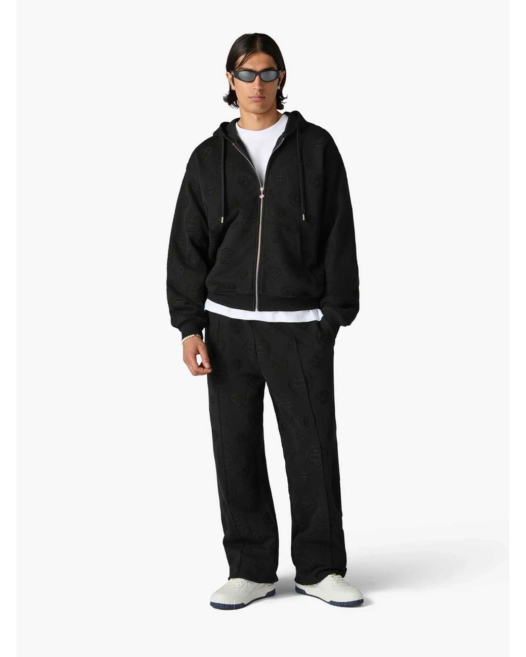 Casablanca Black Monogram Hoodie for men