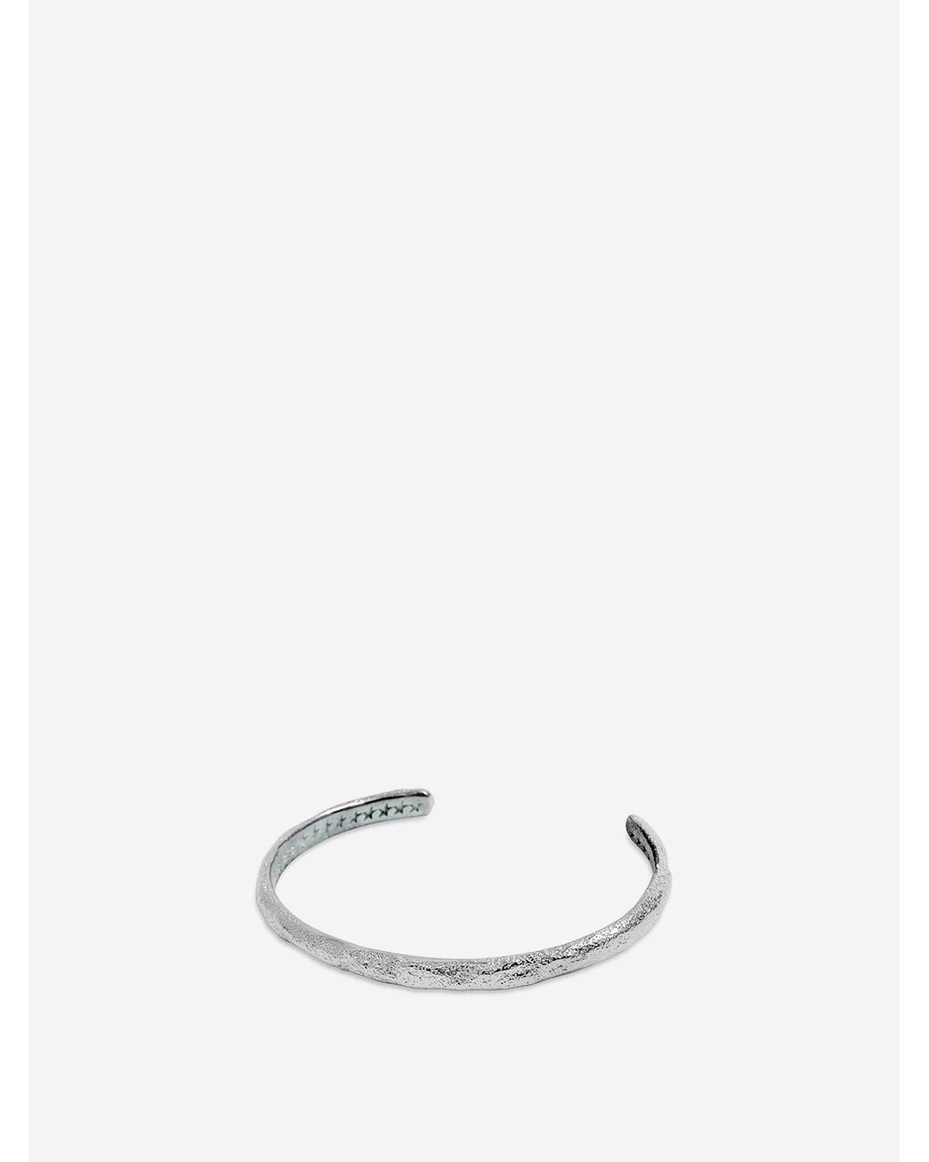 Twojeys White Organic Bangle Bracelet S for men