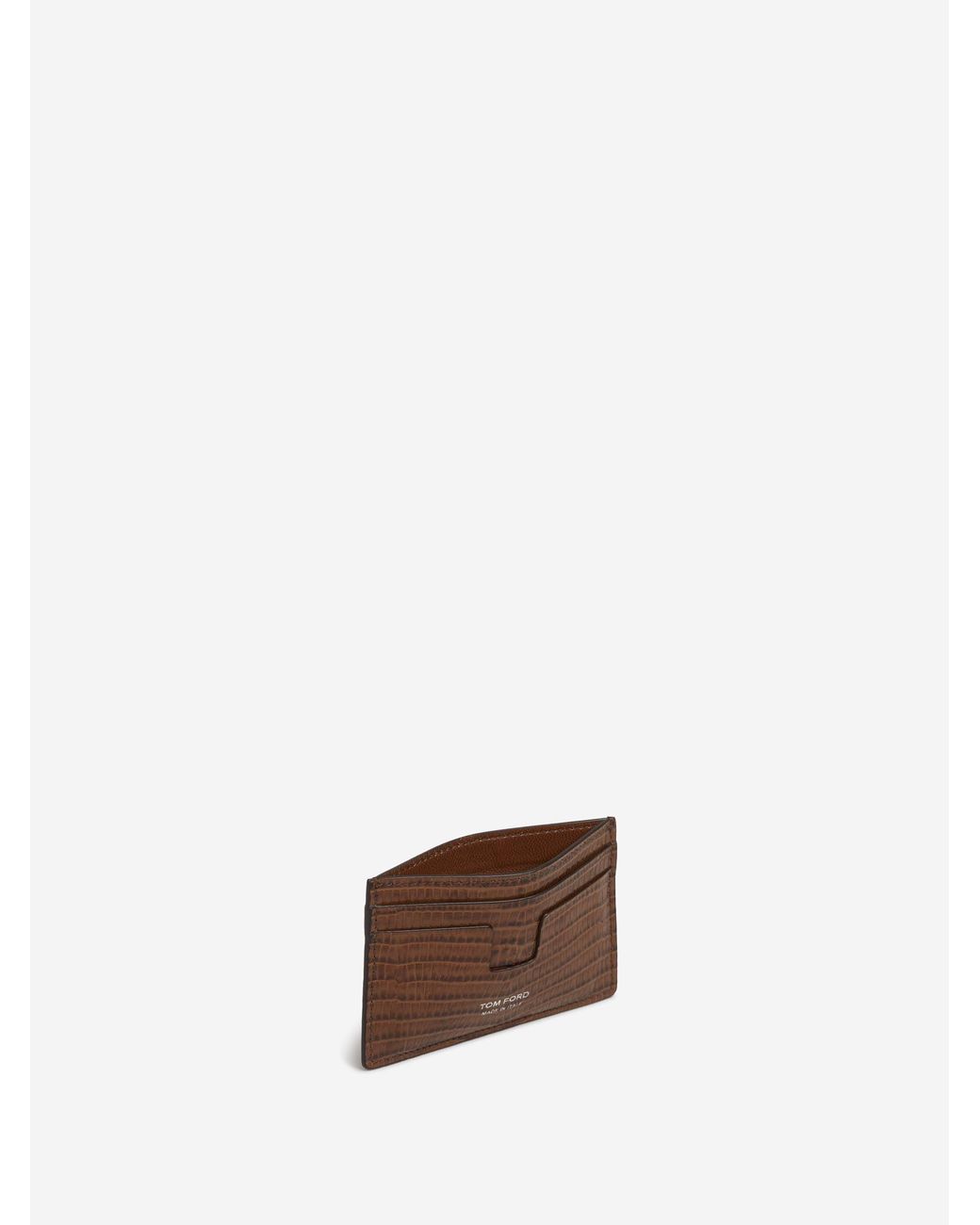 Tarjetero Efecto Cocodrilo Tom Ford de hombre de color White
