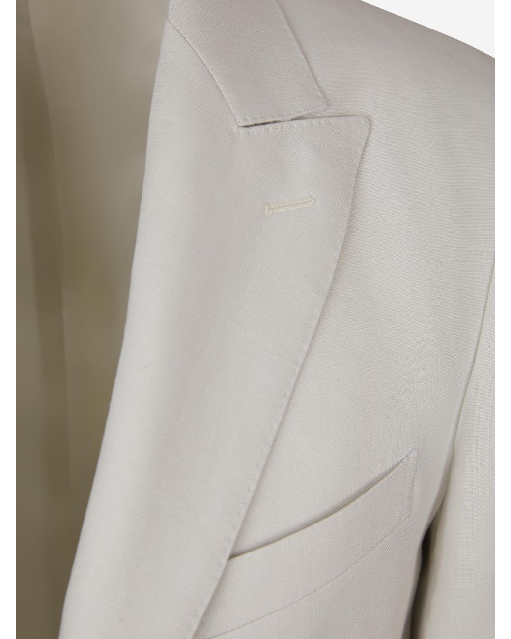 SCABAL® Gray Plain Linen Suit for men