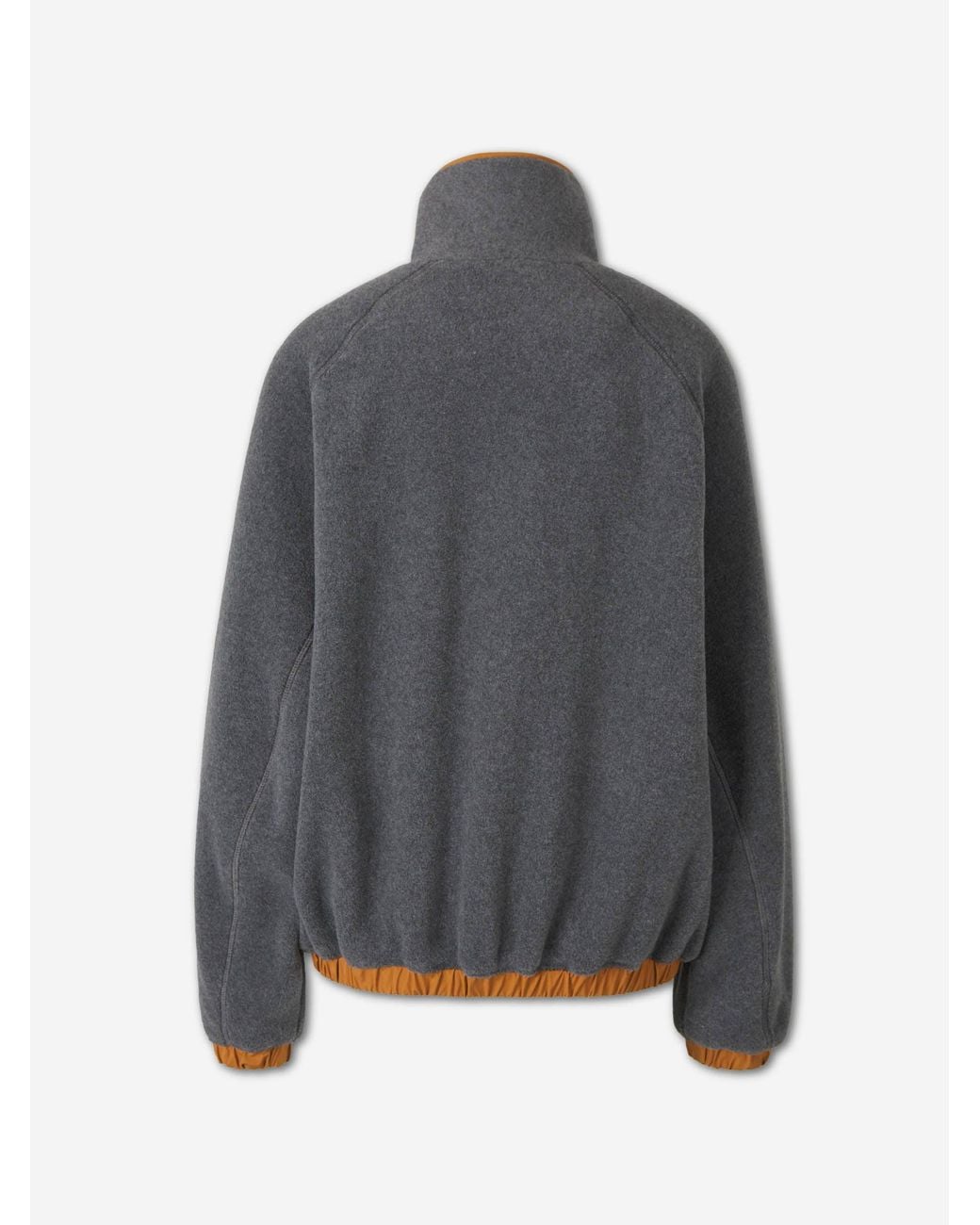 AMI Gray Logo Fleece Sweatshirt