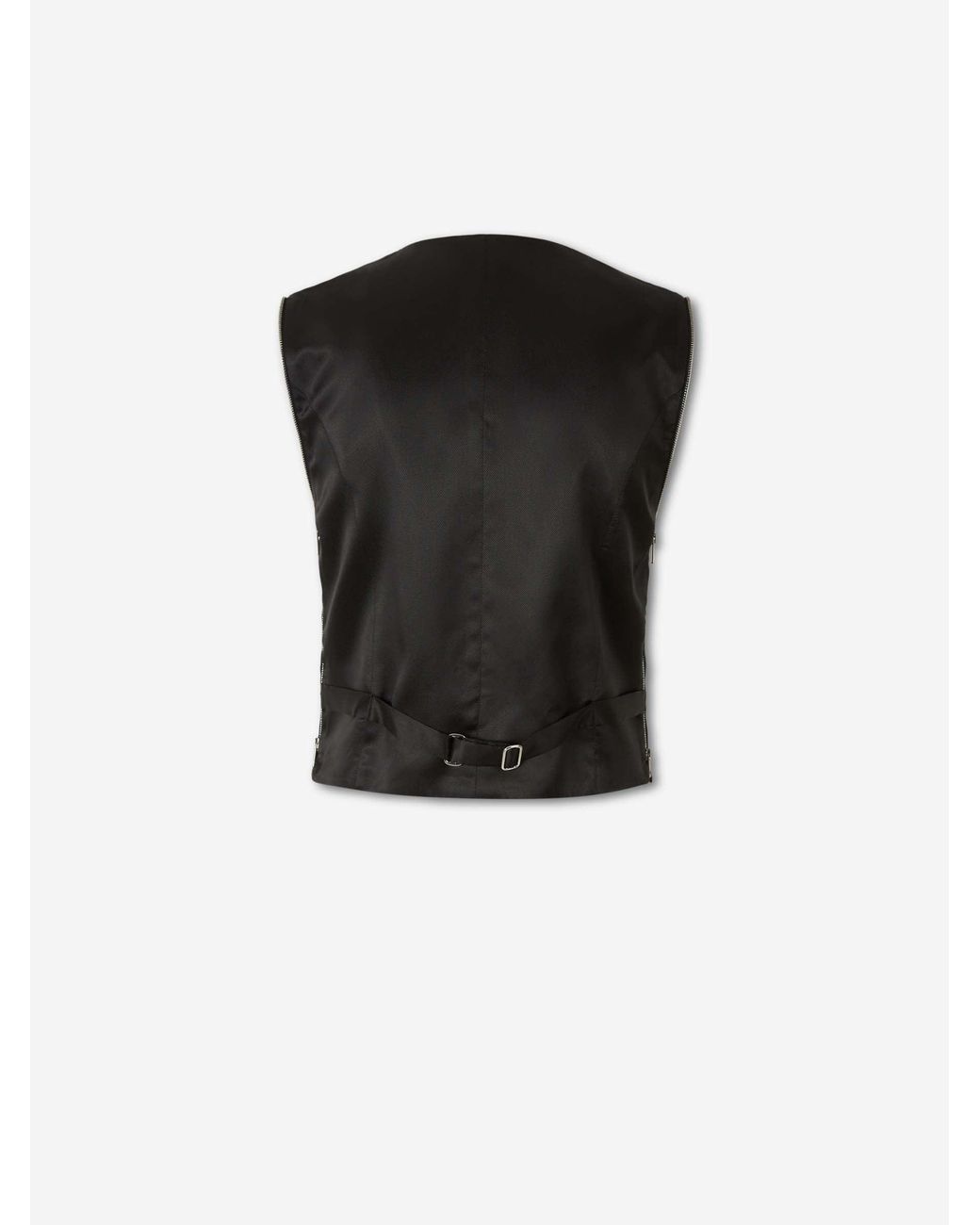 Alexander Wang Black Zip-Up Top Vest