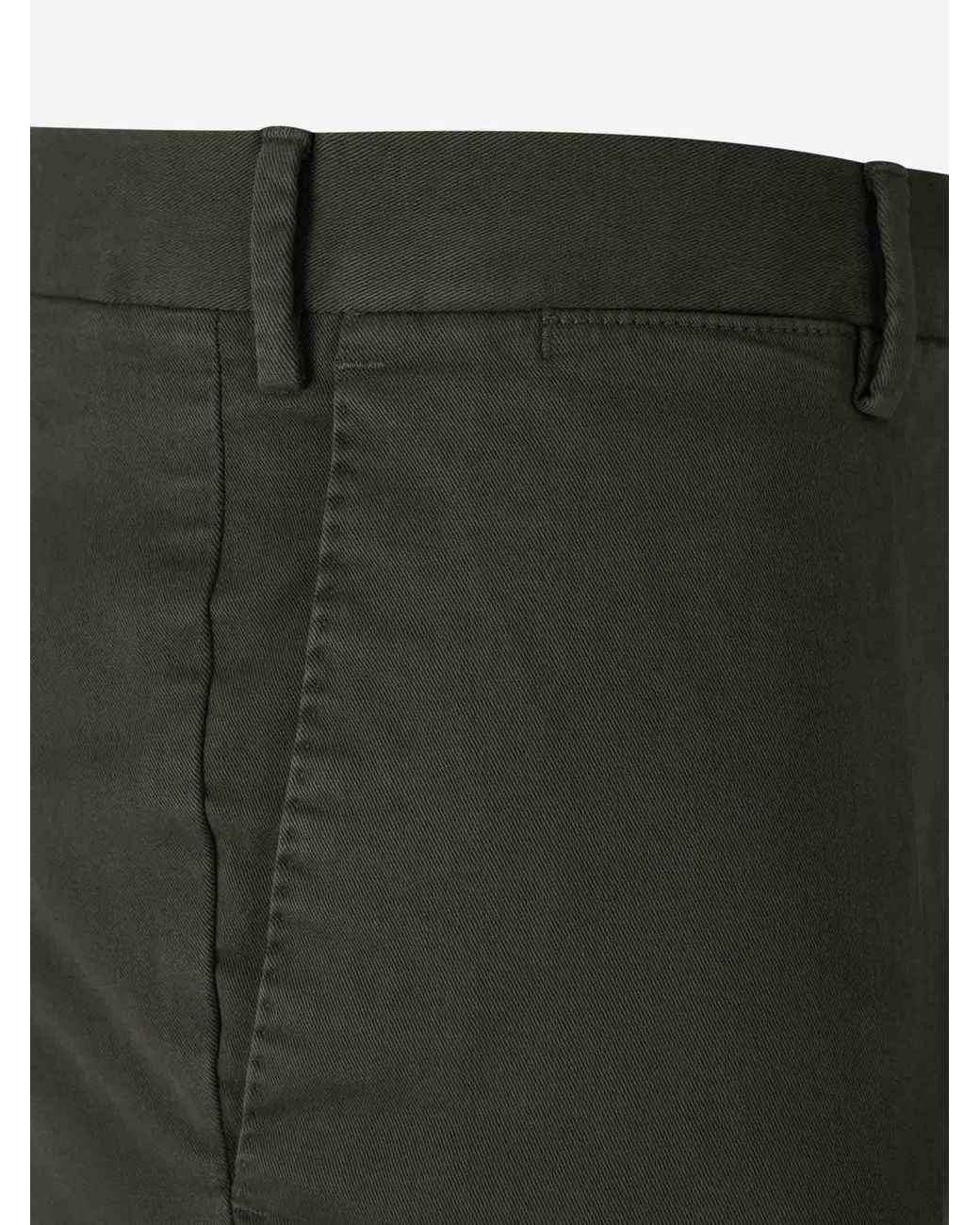 PT Torino Gray Straight Chino Trousers for men