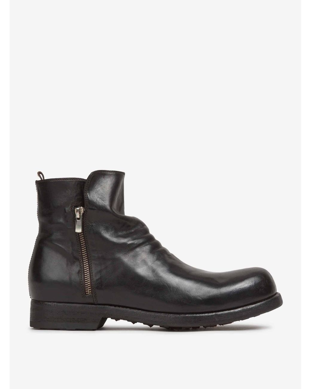 Officine Creative Black Bulla Dd 113 Boots for men