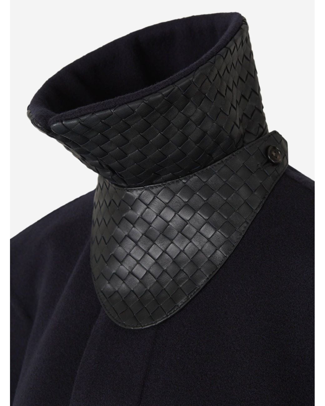 Bottega Veneta Blue Cashmere Wool Cape