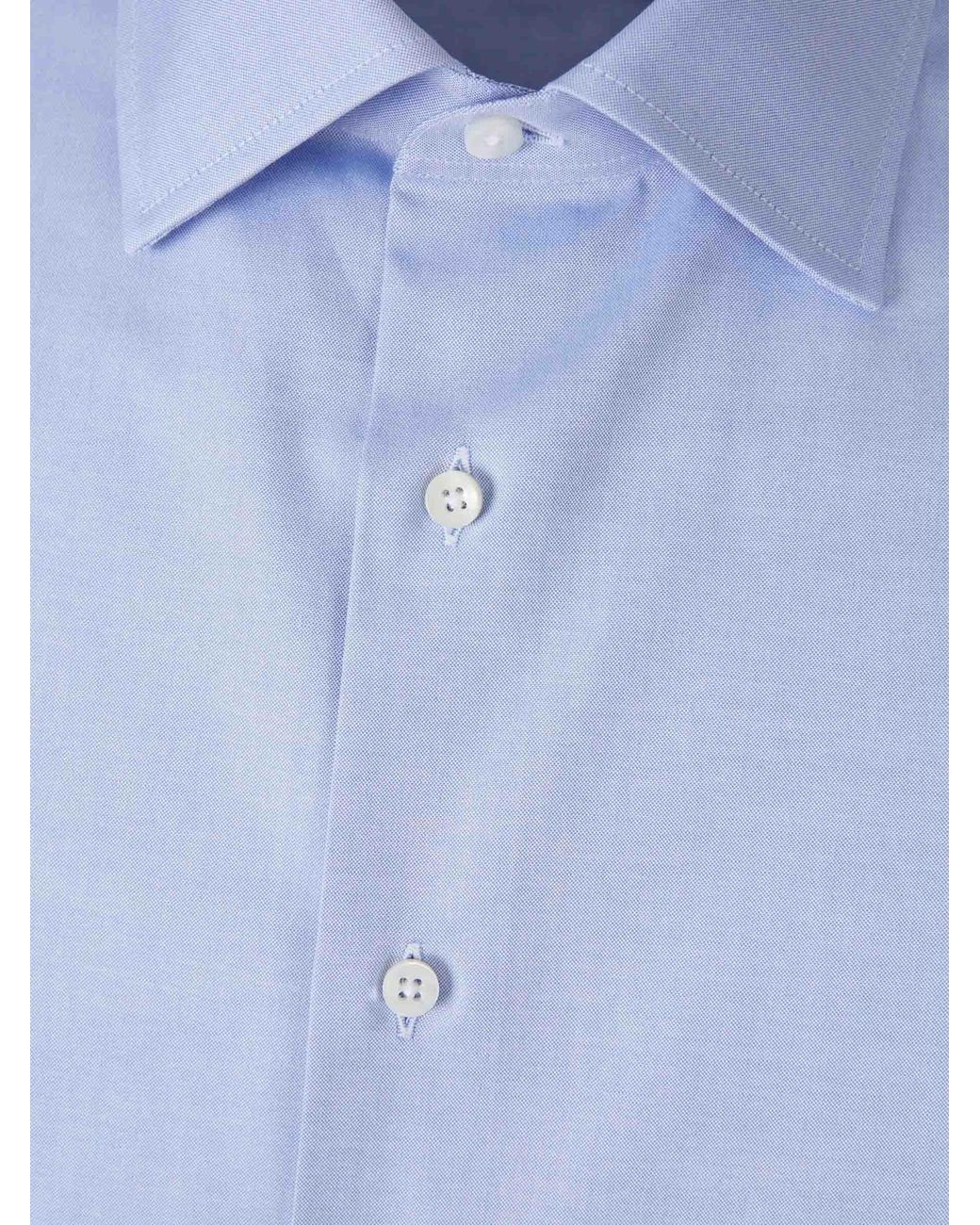 Camicia Elegante di Canali in Blue da Uomo