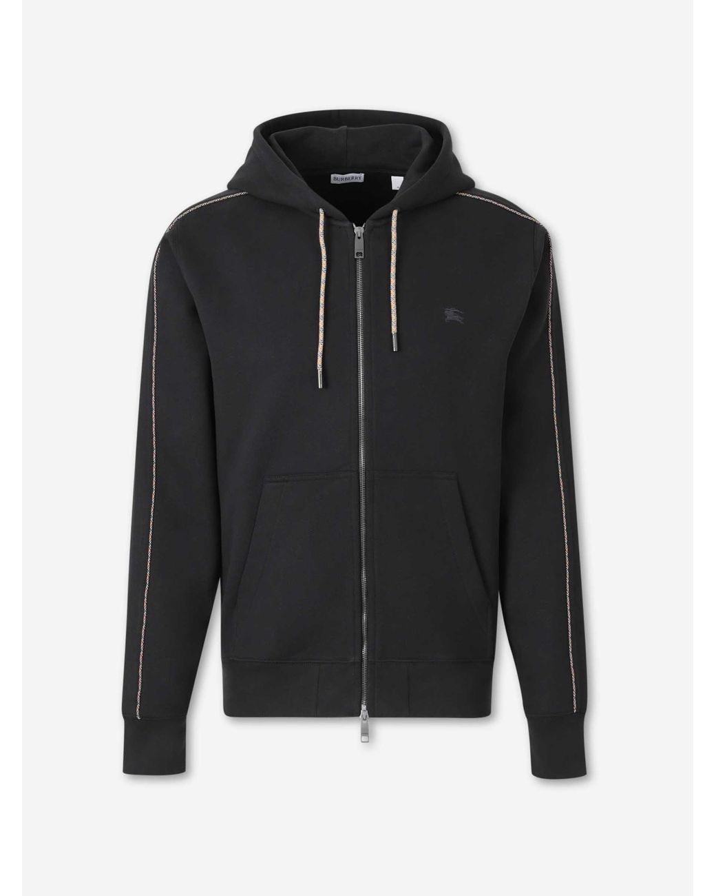 Burberry Black Zip-Up Hoodie for men
