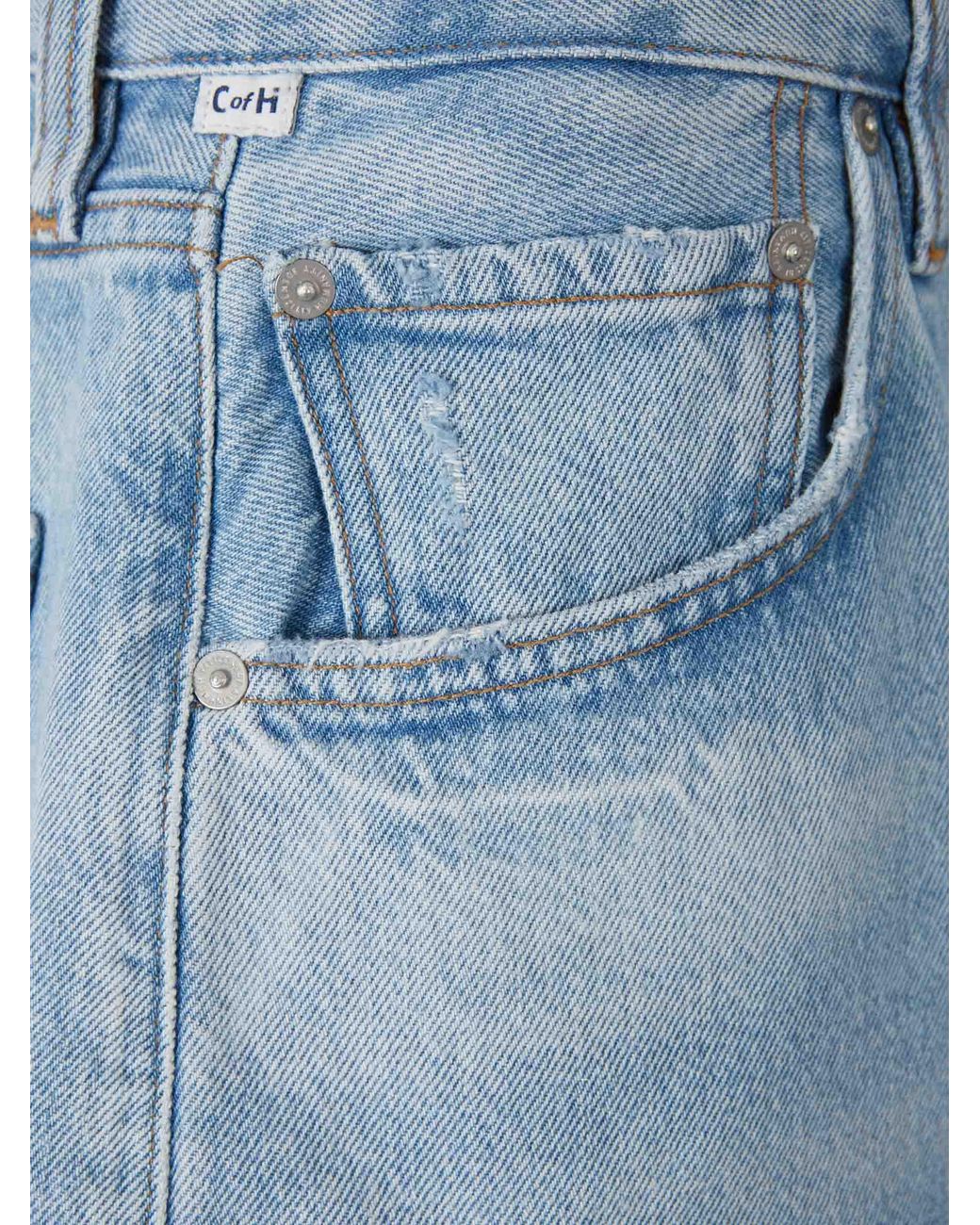 Citizens of Humanity Blue Ayla Bermuda Shorts