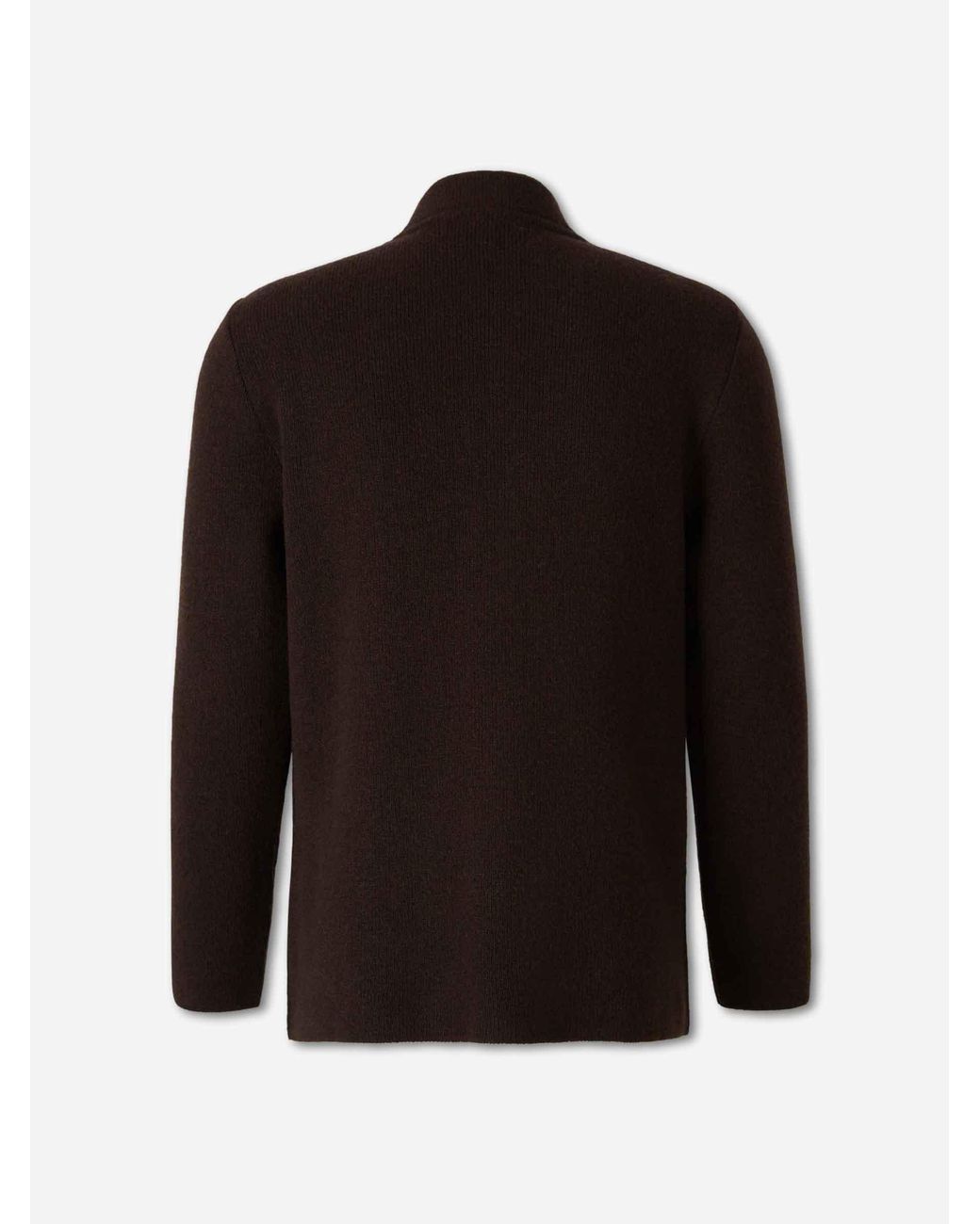 Lardini Black Mandarin Collar Cardigan for men