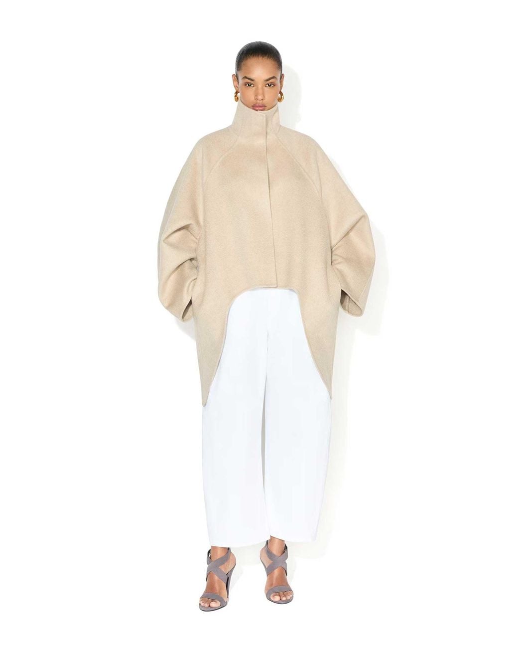 Alaïa Natural Asymmetrical Coat