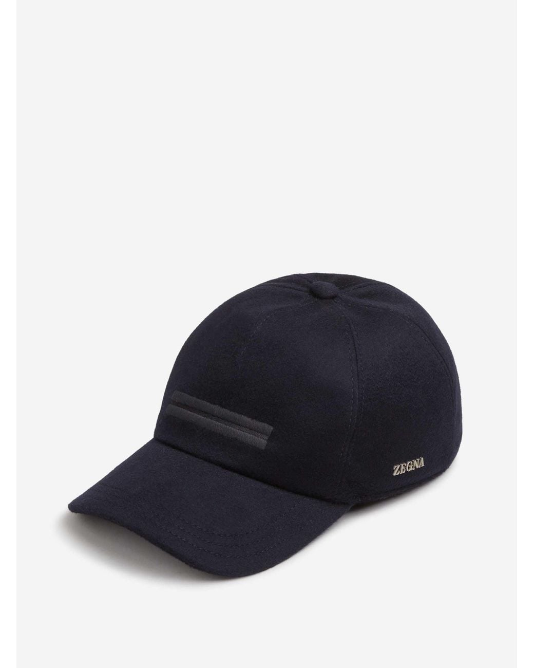 Zegna Blue Cashmere Baseball Cap for men