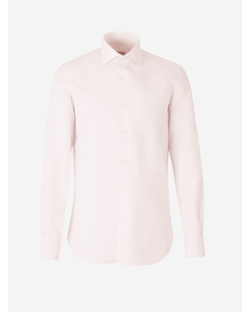 Santa Eulalia Pink Plain Blend Shirt for men
