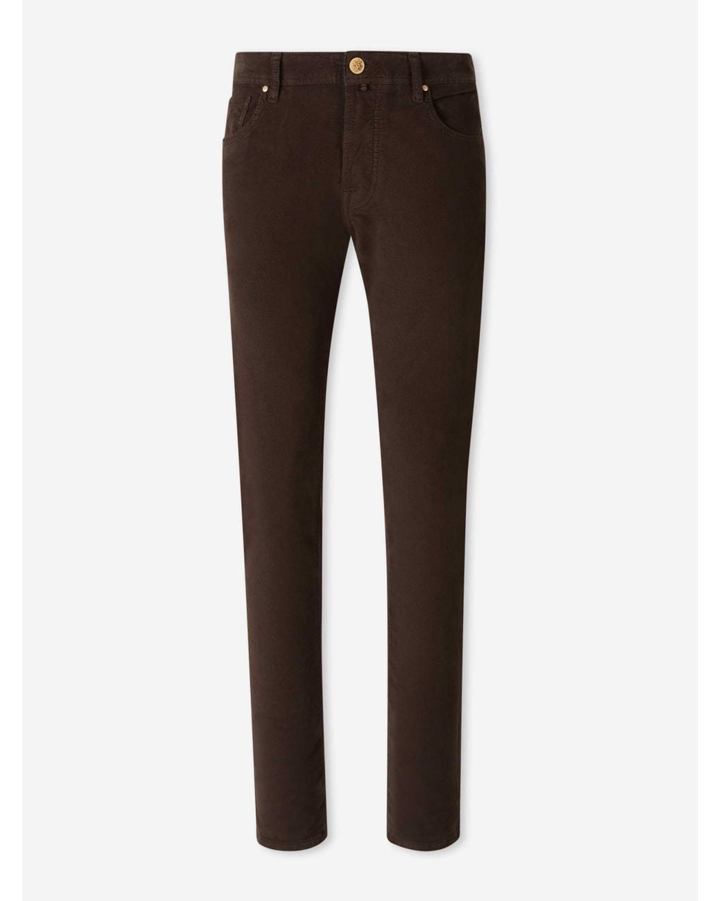 Jacob Cohen Brown Bard Straight Jeans for men