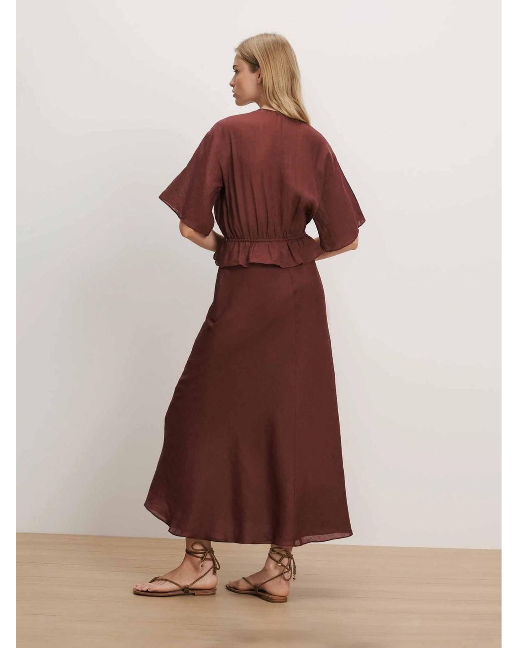 Veronica Beard Red Dominick Midi Dress