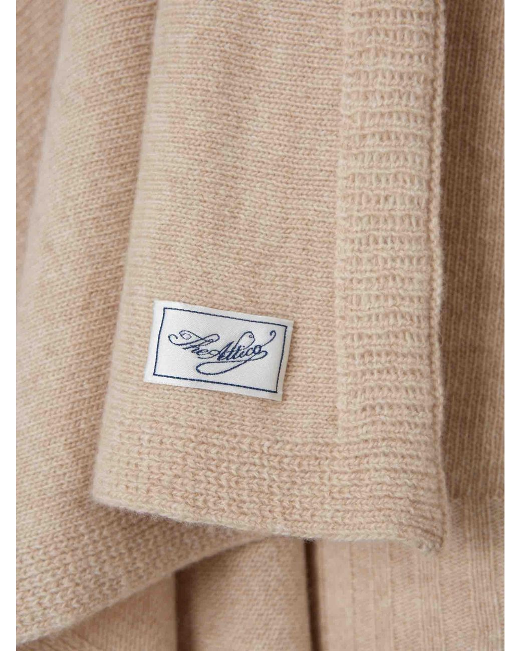 The Attico Natural Wool Sweater With Layered Effect