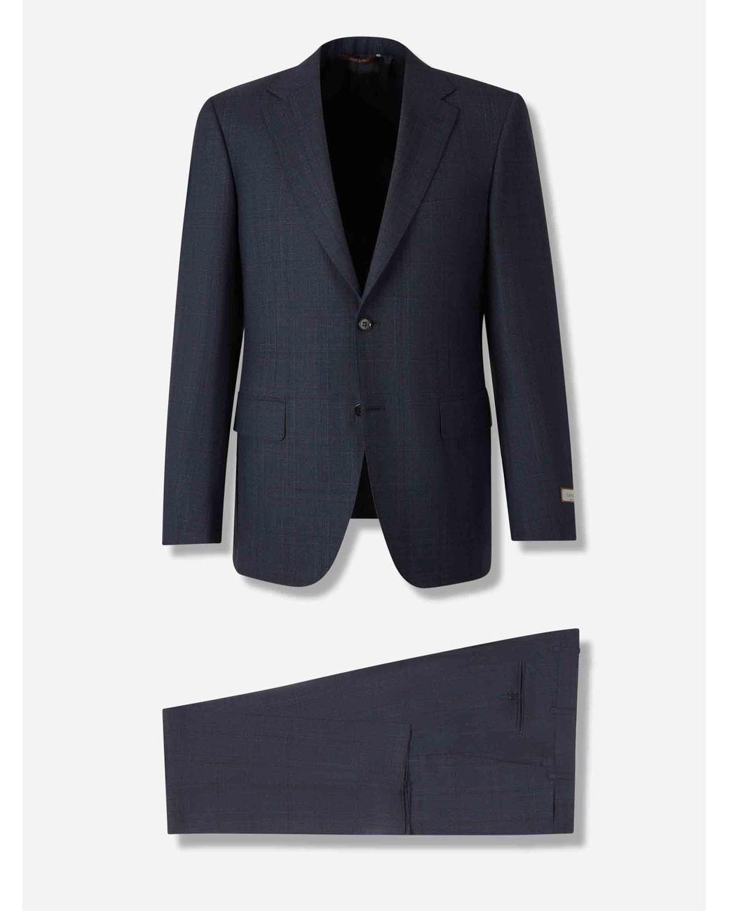 Canali Blue Double-breasted Suit for men