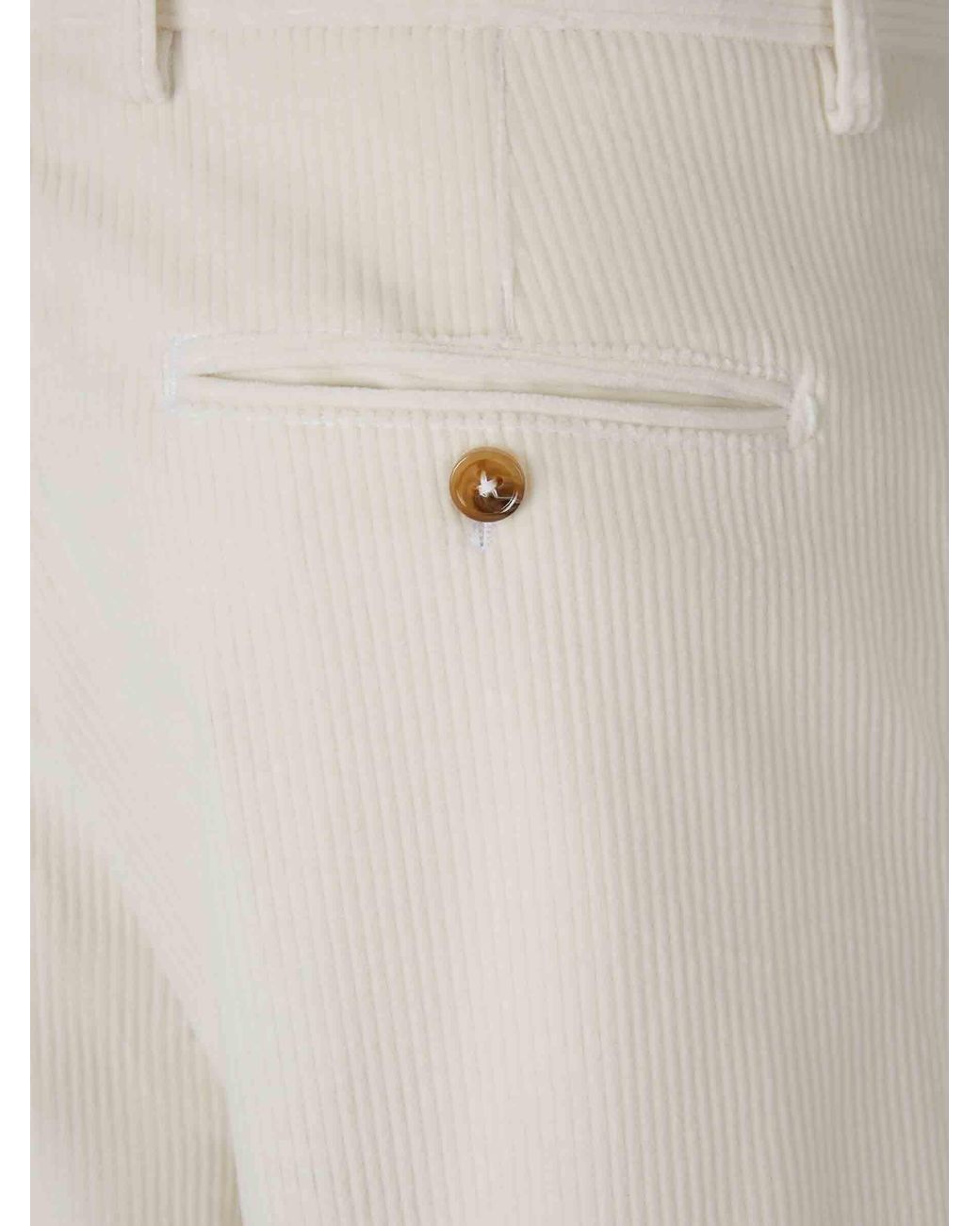 Berwich White Negroni Ff Pants for men