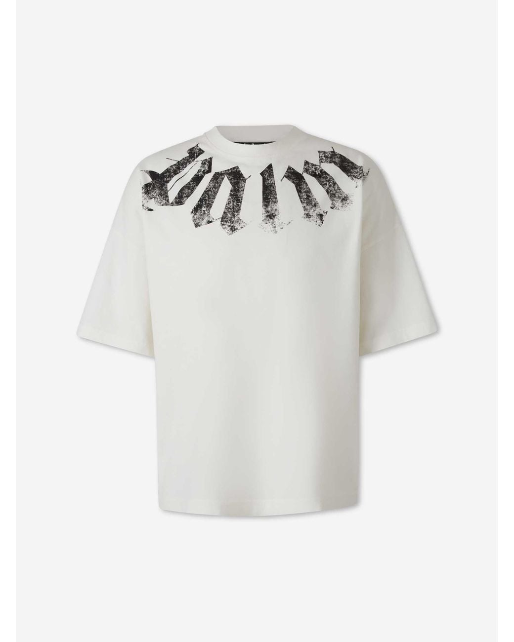 Palm Angels White Short Sleeve T-Shirt for men