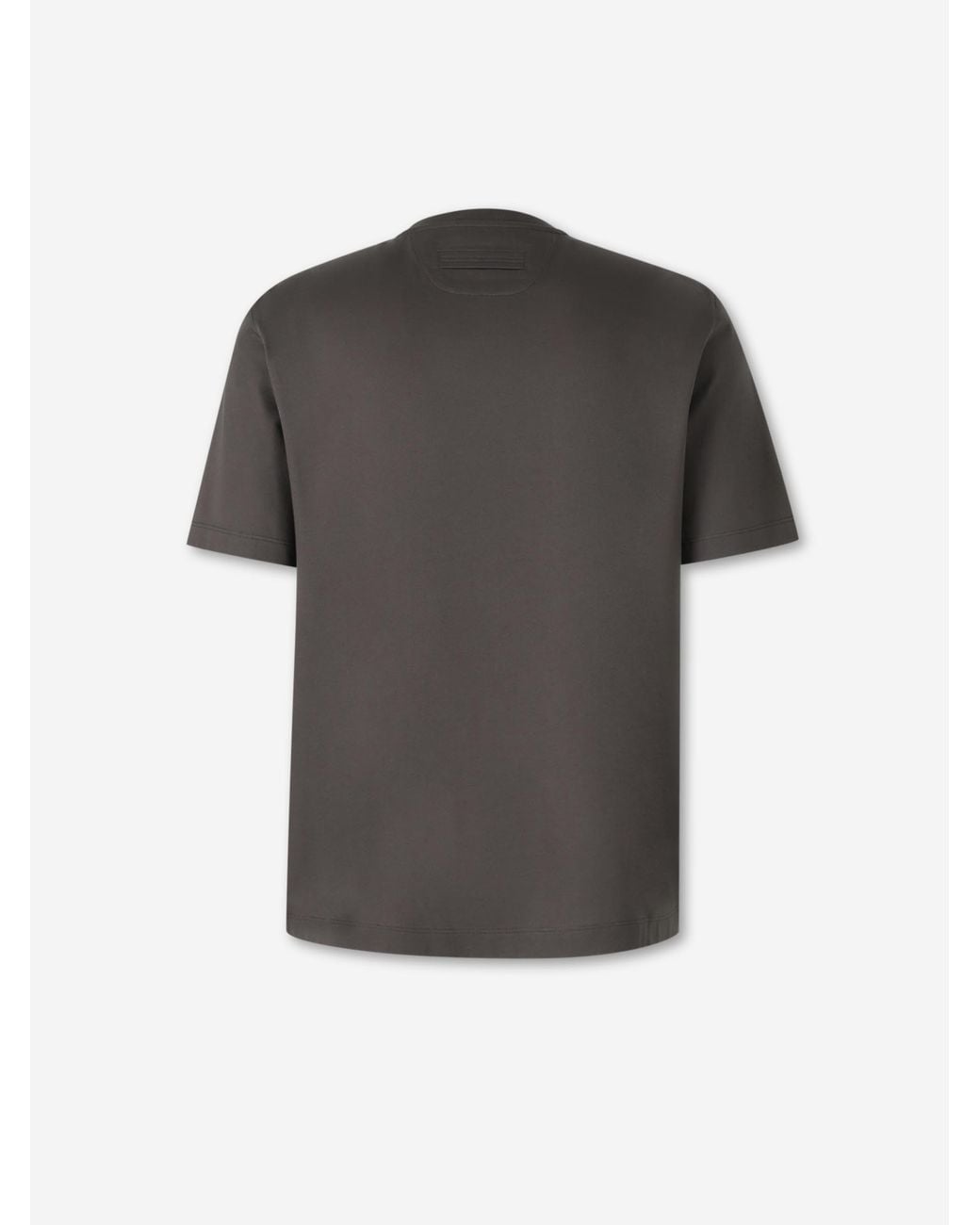 Zegna Black Short Sleeve T-Shirt for men