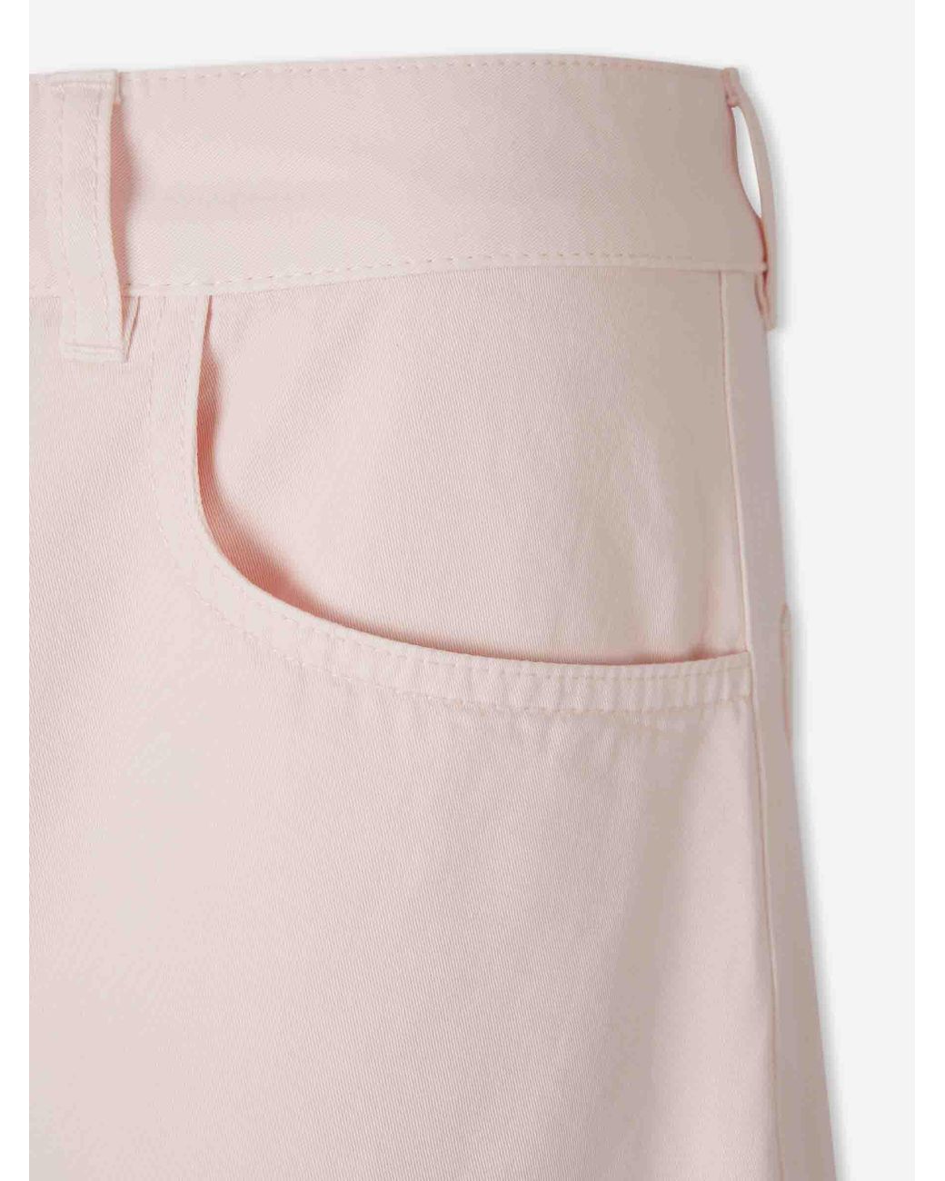 Alaïa Pink Balloon Wide Leg Jeans