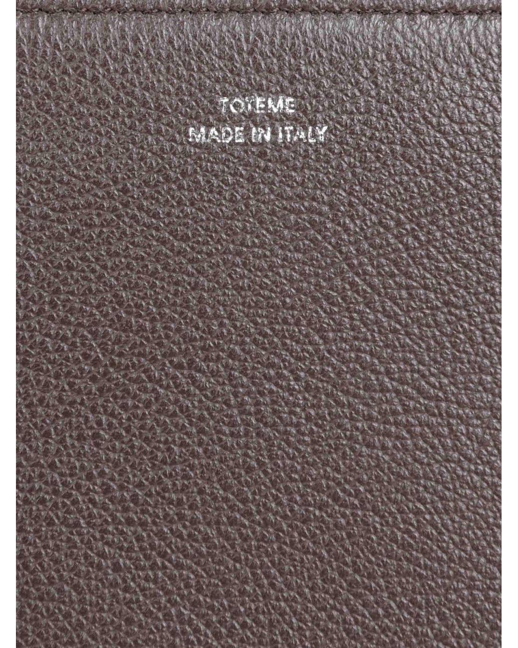 Totême Gray Bevel Leather Bag