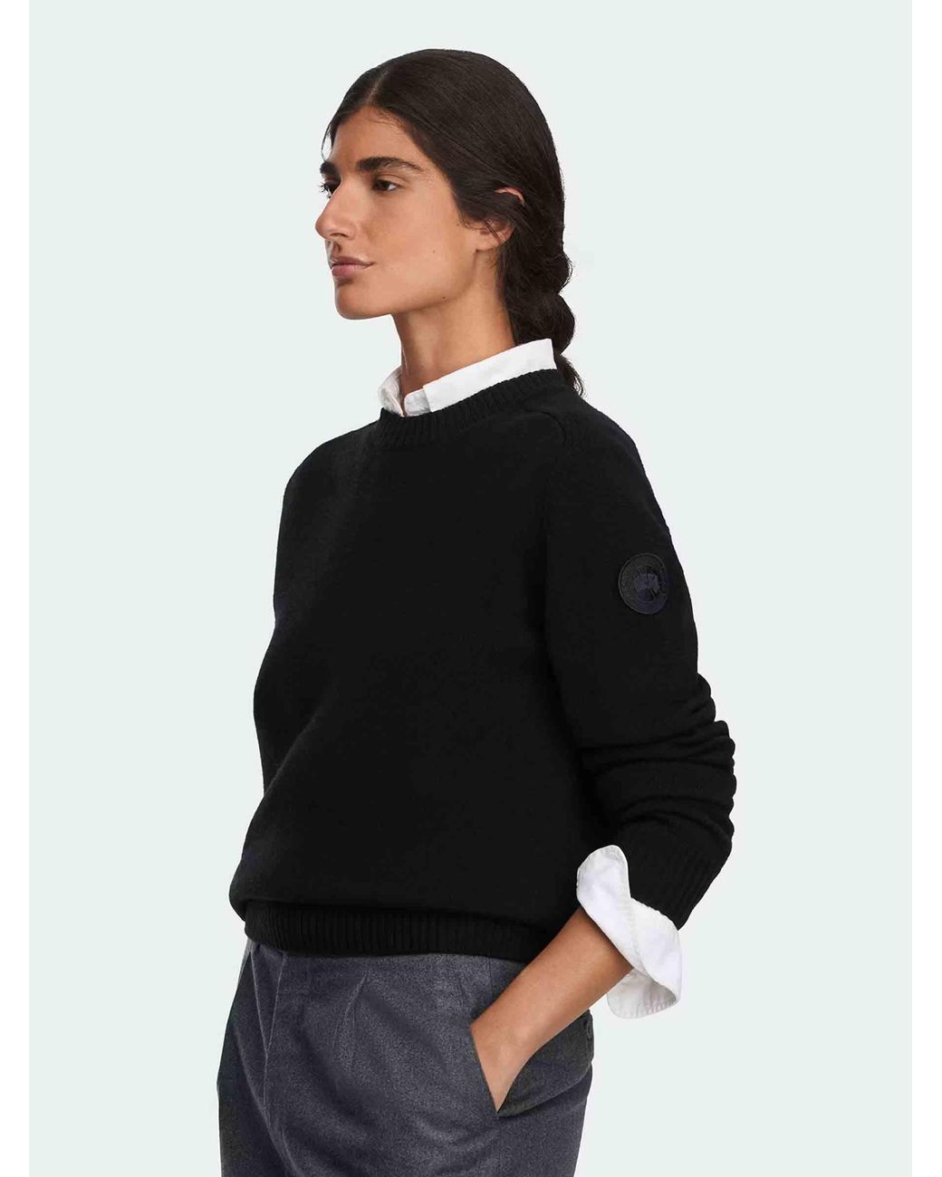 Canada Goose Blue Joffre Knitted Sweater