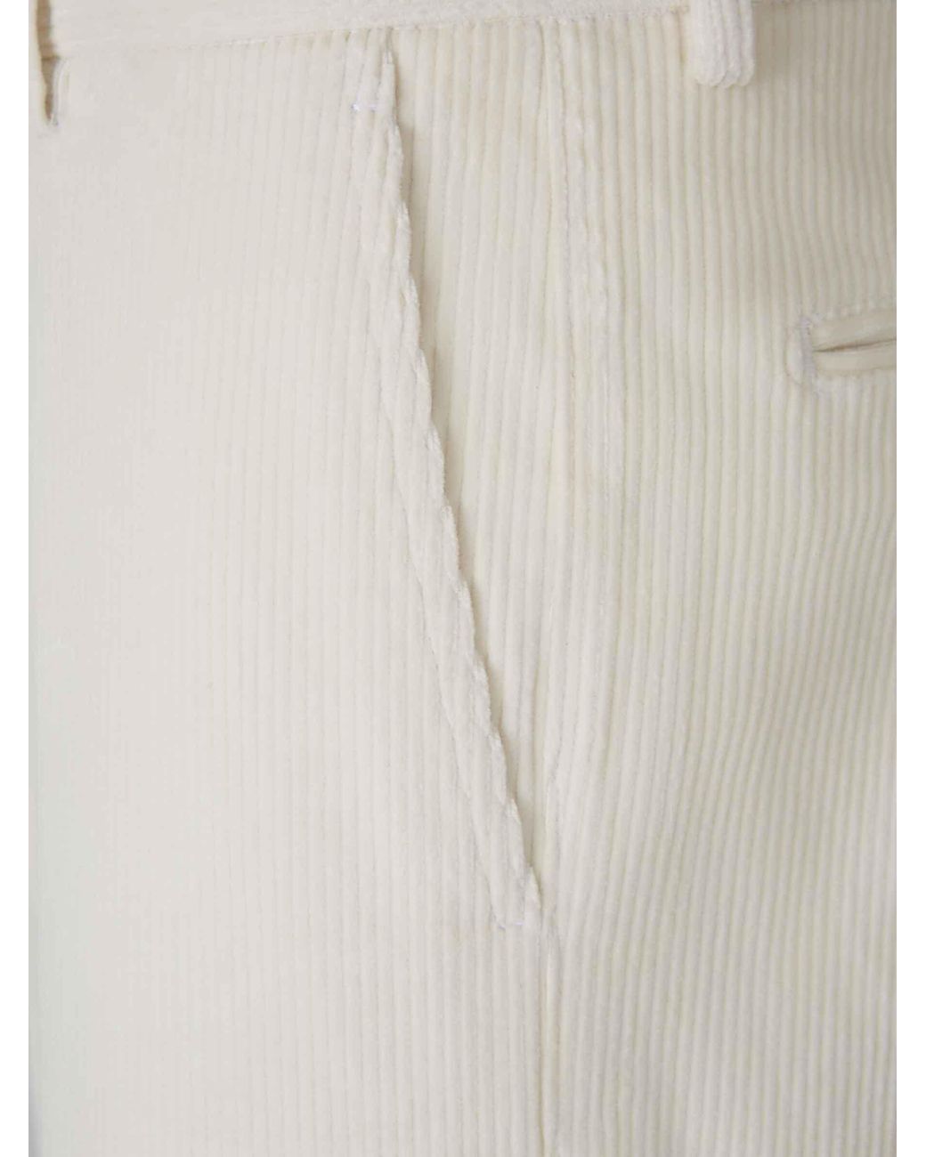 Berwich White Negroni Ff Pants for men