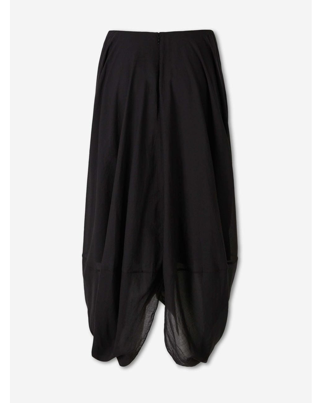 Totême  Black Cocoon Midi Skirt