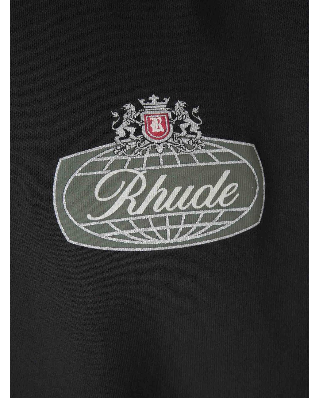 Rhude Black Safari Crest T-Shirt for men