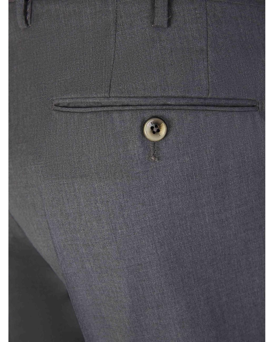 PT Torino Blue Slim Wool Pants for men
