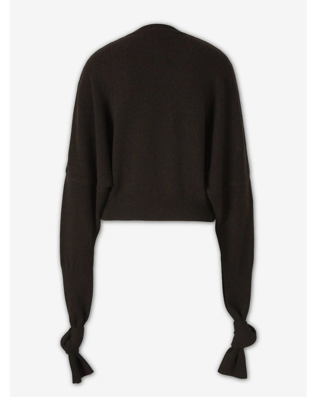 Jacquemus Black Sweater Cropped Knots