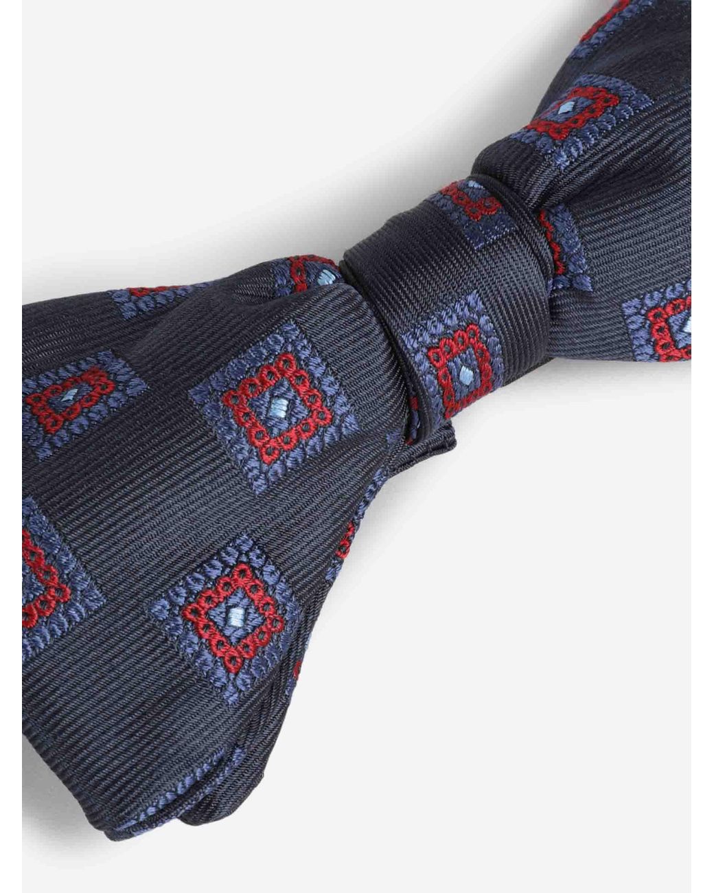 Petronius Blue Silk Bow Tie for men