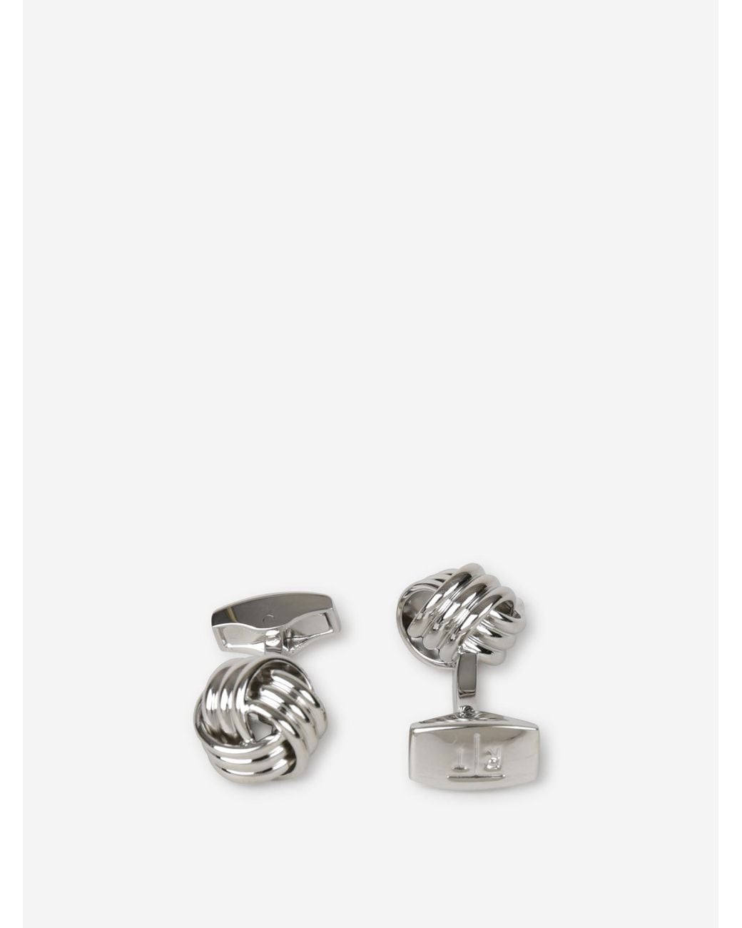Tateossian White Cable Knot Cufflinks for men