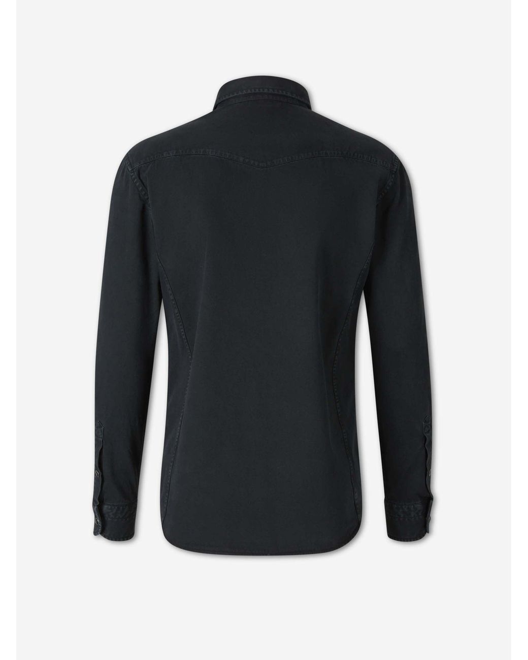 Tom Ford Blue Cotton Twill Shirt for men