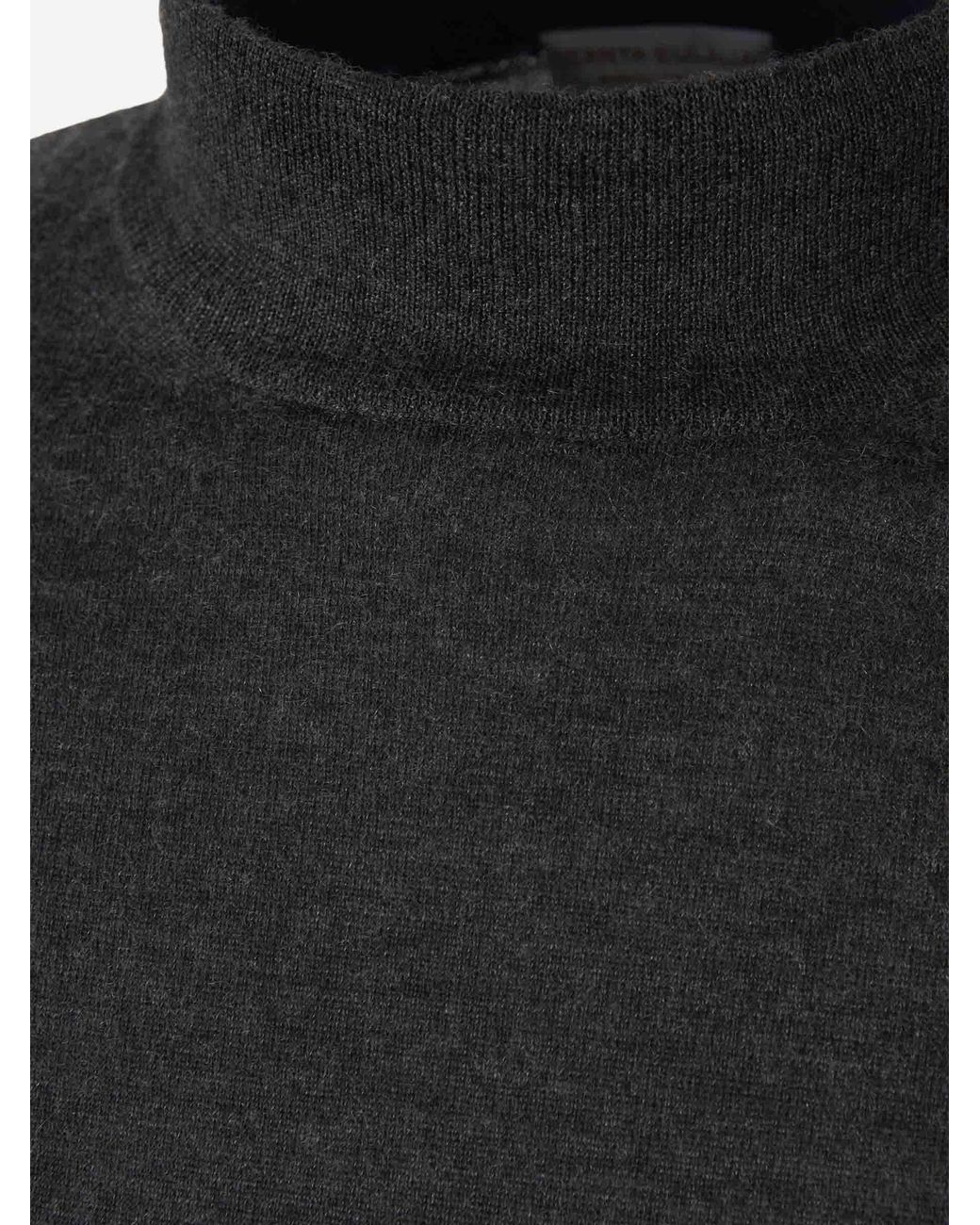 Santa Eulalia Dünner Rollkragenpullover in Black für Herren