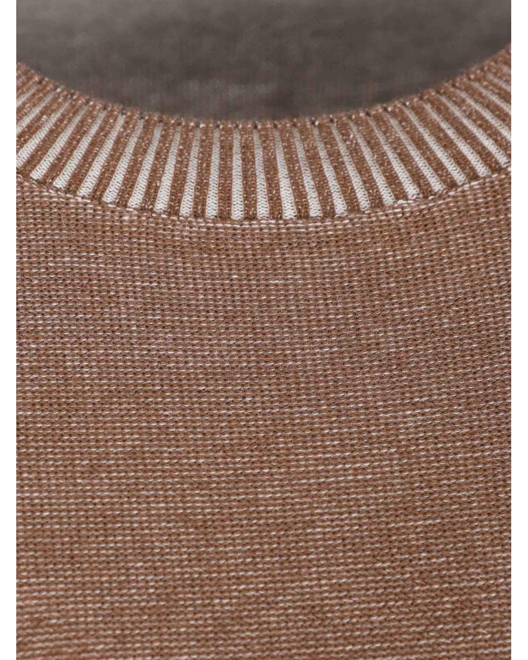 Santa Eulalia Brown Fine Knit Sweater for men