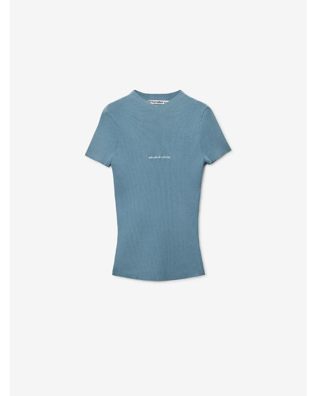 Alexander Wang Blue Short Sleeve T-Shirt