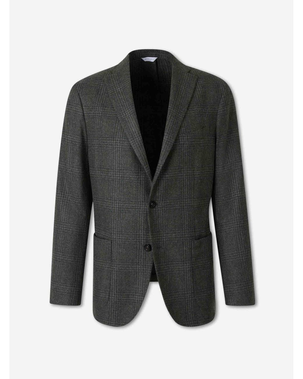 Boglioli Black Blazer Straight Wool for men