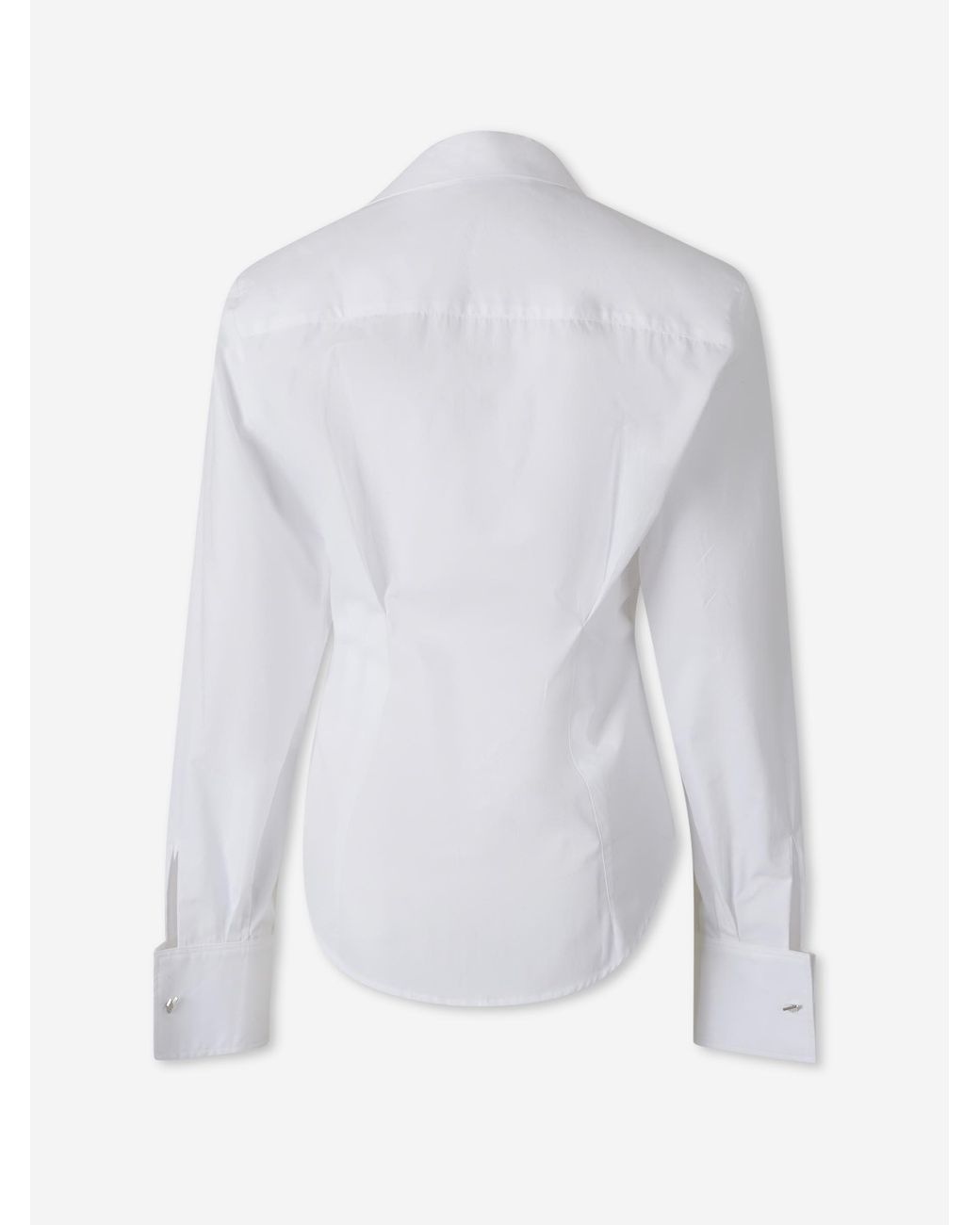 The Attico White Plain Cotton Shirt