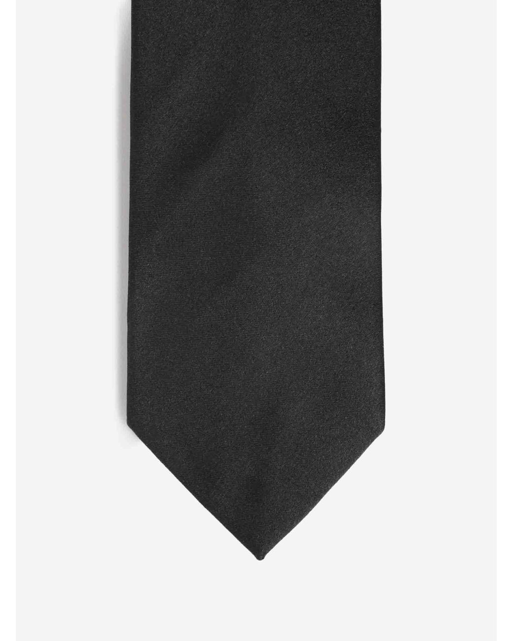 Corbata Satén Seda Bigi por Santa Eulalia de hombre de color Black