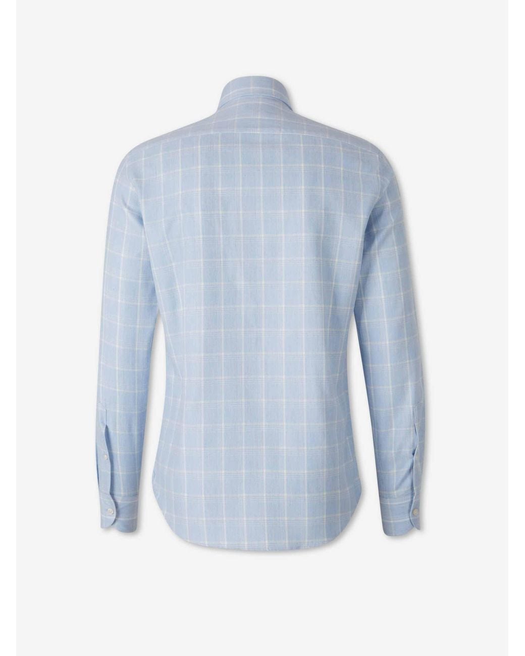 Santa Eulalia Blue Plaid Shirt for men