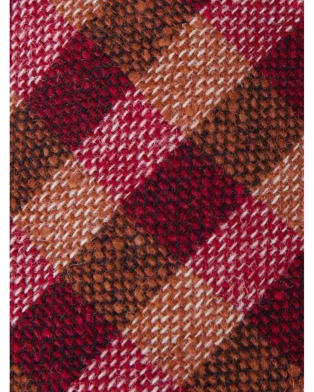 Corbata Estampada Lana Petronius de hombre de color Red