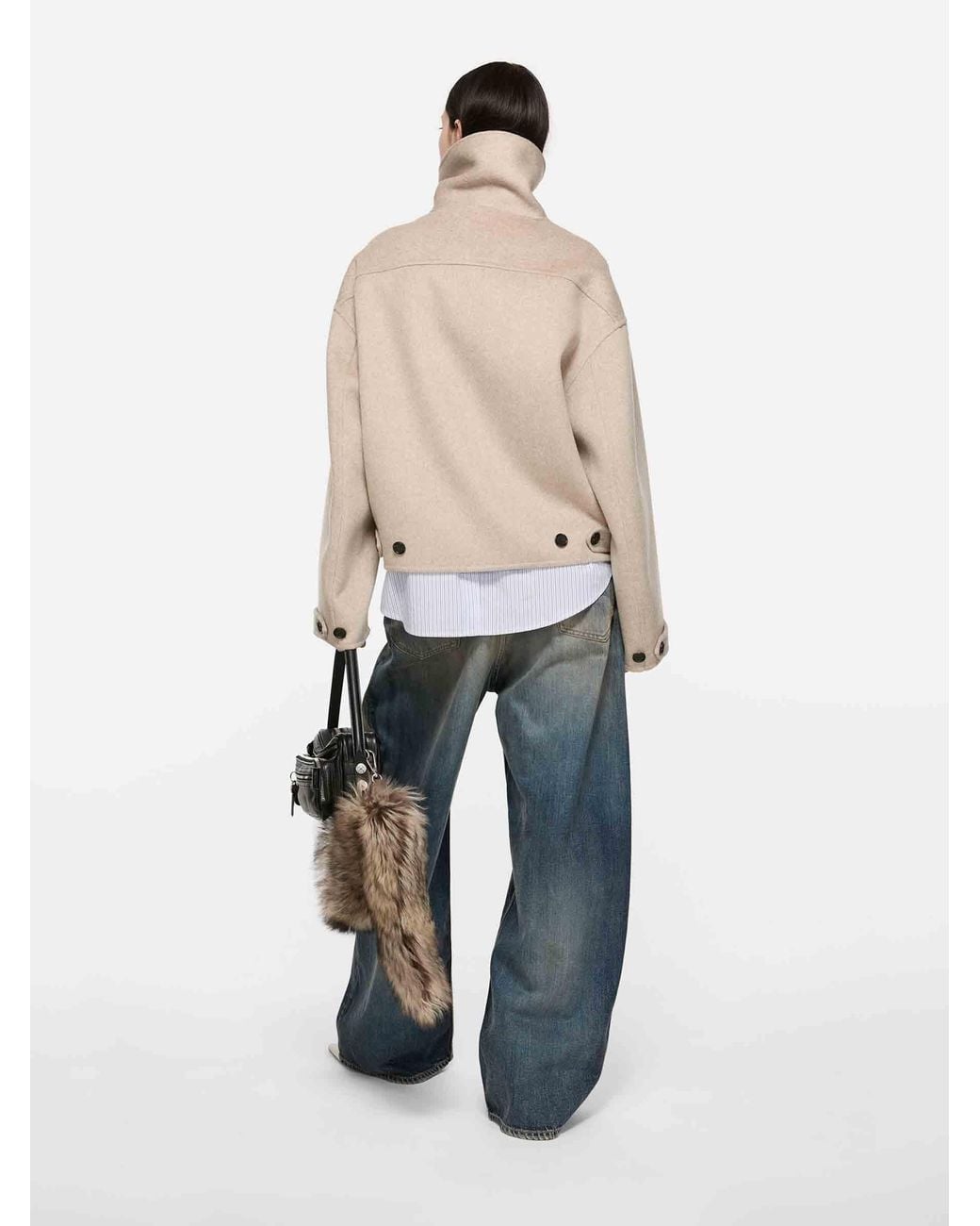 Acne Natural Cashmere Wool Jacket