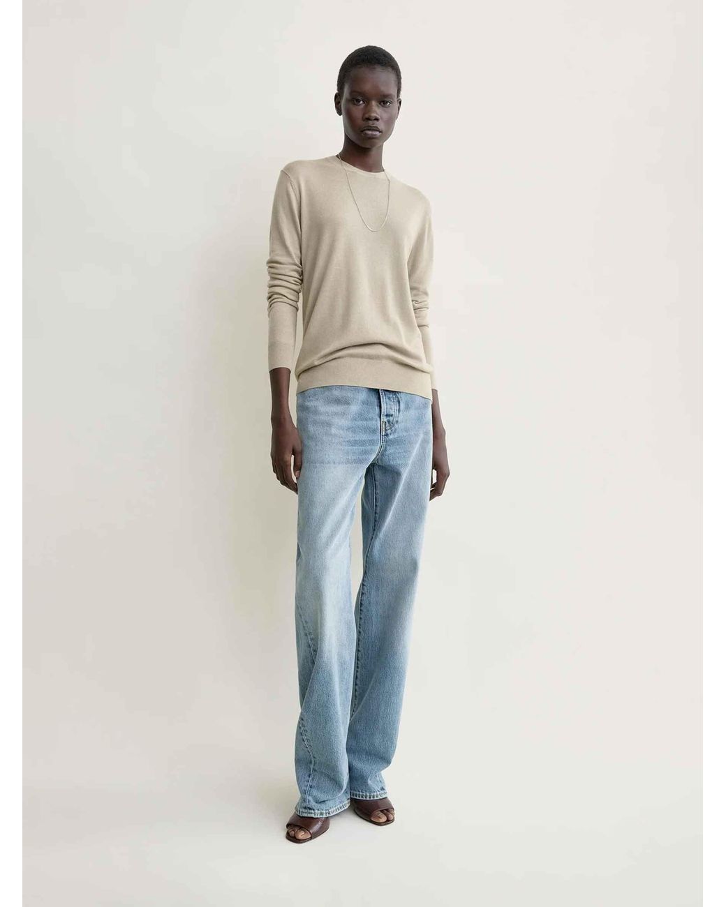 Totême Natural Crew Neck Sweater